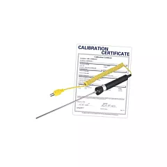 Reed Instruments Sonde thermocouple à immersion (comprend certificat ISO), 600 °C (1112°F) (R2950-NIST)