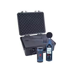 Reed Instruments Data Logging Sound Level Meter and Calibrator Kit, A and C, Digital (R8080-KIT)