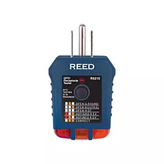 Reed Instruments Receptacle Tester with GFCI, Indicator Light (R5210)