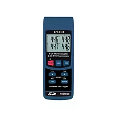 Reed Instruments Thermomètre thermocouple avec enregistreur de données, ± 0 °C à ±40 °C (± 32 °F à ±104 °F) (R2450SD)