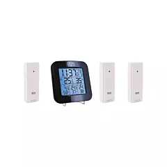 BIOS Wireless Weather Station with 3 Sensors, Non-Contact, Digital, 40-158°F (-40-70°C) (339BC)