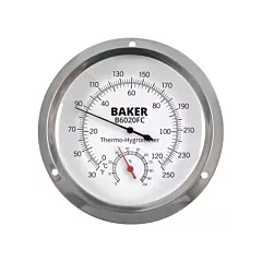 Baker Thermo-hygromètre à cadran, 0,0% - 100% RH, 30 - 250°F (0 - 120°C) (B6020FC)