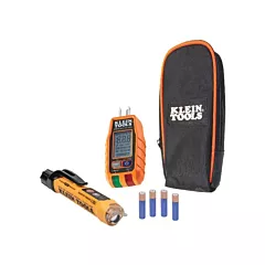 Klein Tools Premium Non-Contact Voltage and GFCI Receptacle Electrical Test Kit (RT250KIT)