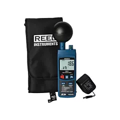Reed Instruments Heat Stress Thermo-Hygrometer Kit, 0 to 50°C (32 to 122°F), 0° - 59°C (32° - 138°F), 5% - 95% RH (R6250SD-KIT)