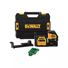 Dewalt 20V MAX* Cross Line Green Laser Kit, 100' (30.48 m)/330' (100.5 m), Class 2/2 (DCLE34020G)