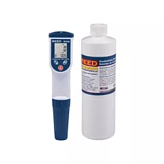 Reed Instruments Conductivity/TDS/Salinity Meter & Solution Kit, Hand Held, Digital, 0 - 2000µS/2 mS/cm - 20 mS/cm, 1µS/0.01mS (R3530-KIT)