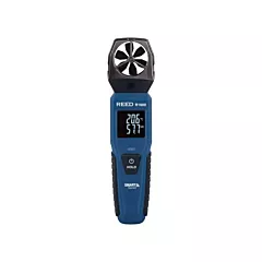 Reed Instruments Bluetooth Smart Series Vane Anemometer, 0.6 - 25 m/sec/118 - 4921 ft./min/2.1 - 90 Km/hr/1.3 - 55.9 Mph, Data Logging (R1600)