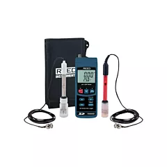 Reed Instruments Nécessaire de compteur pH/POR, Portatif, Enregistrement des données (R3000SD-KIT)