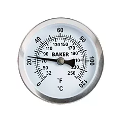 Baker Pipe Surface Thermometer, Non-Contact, Analogue, 32-250°F (0-120°C) (B2100)
