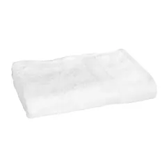 Immerse 86/14 Cotton/Polyester Dobby Border Bath Towel 12/Pack | Size 27x54 | White