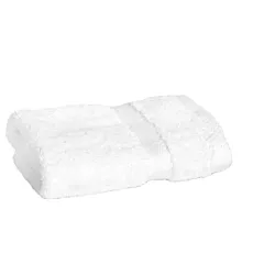 Immerse 86/14 Cotton/Polyester Dobby Border Hand Towel 12/Pack | Size 16x28 | White