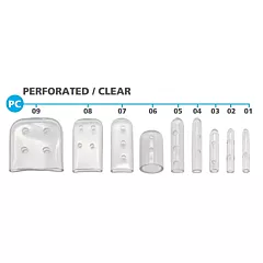 Instrument Protectors Clear Perforated 100/bag Size 5 - 0.187