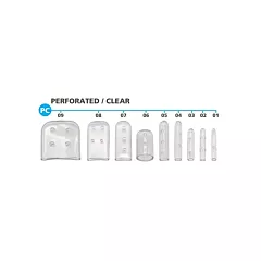 Instrument Protectors Clear Perforated 100/bag Size 7 - 0.062