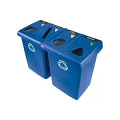 Rubbermaid Glutton® Recycling Stations, Bulk, 92 gal./92 US gal., Plastic (1792372)