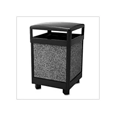 Rubbermaid Aspen Series Outdoor Containers, 48 US gal., Galvanized Steel (FGR48HT201PL)