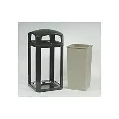 Rubbermaid Landmark Series® Security Container with Clear Panels, 50 US gal., Plastic (FG397589BLA)