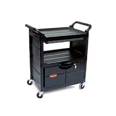 Rubbermaid Chariot de service avec armoire, 33-5/8