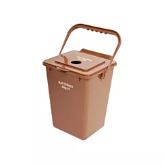 Busch Contenant pour le recyclage des piles, De bureau, 2,25 gal. US, Polyéthylène (262508)