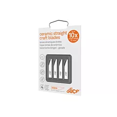 Dentec Slice™ Lames droites de couteau à bout arrondi en céramique, Simple (2110518)
