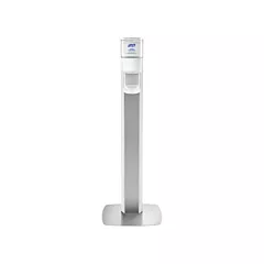 Purell Messenger™ ES6 Silver Panel Floor Stand with Dispenser (7306-DS-SLV)
