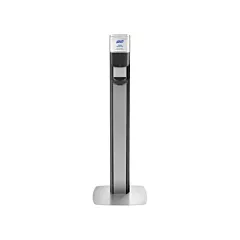 Purell Messenger™ ES6 Silver Panel Floor Stand with Dispenser - Each (7316-DS-SLV)