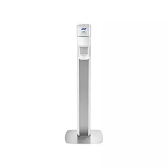Purell Messenger™ ES8 Silver Panel Floor Stand with Dispenser (7308-DS-SLV)