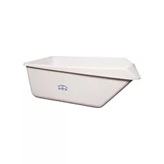 Remco Products Bac de rangement avec rebord incliné, Blanc, Plastique (69015)