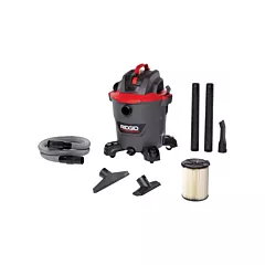 Ridgid Aspirateur industriel NXT, Secs-humides, Polypropylène, 12 gal. US (45 Litres), 5 CV, Monophasé (62703)