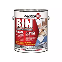 Zinsser B-I-N® Advanced Synthetic Shellac Based Primer, Gallon, White, 3.78 L, 3.78 L (273873)