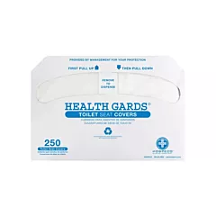 Hospeco Couvre-sièges de toilettes pliés en deux Health Gards(MD), 250 Feuilles/pqt (HG-5000)