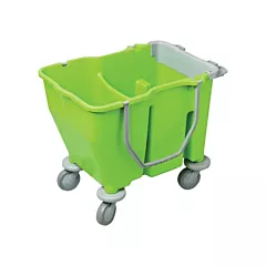 M2 Professional Double Mop Bucket with Wringer, Green, 3.75 US Gal. (60 qt.) (EFM-DB3500)