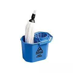 M2 Professional Heavy-Duty Mop Cone Pail, Blue, Strainer, 3 US Gal. (12 Quart) (PA-M1082)