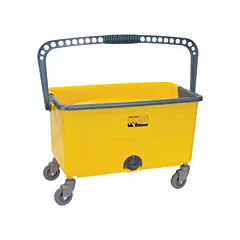 RMP Microfibre Mop Bucket & Wringer, Yellow, Strainer, 11 US Gal. (44 Quart)