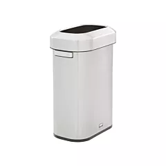 Rubbermaid Refine Slim Waste Container, 15 US. Gal., Stainless Steel (2147581)