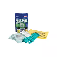 Brady Hazwik® Quick Response Spill Kit for Chemical Spills, Hazmat, Bag, 0.33 US gal., Portable (SKHAZ-QRK-C5)