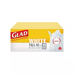 Glad Tall 45L Unscented Garbage Bags