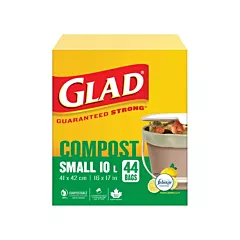 Glad Petits sacs de compostage 10 L