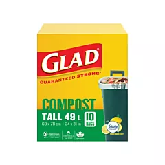 Glad Sacs de compostage hauts 49 L, 31
