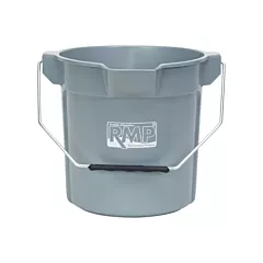 RMP Round Bucket with Pouring Spout, Grey, 2.64 US Gal. (10.57 qt.)