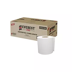 Sunset Converting Corporation Essuie-mains en papier blanc, 1 Pli, Dérouler par le centre (CP601RW)