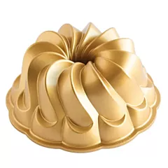 Nordic Ware 10 Cup Pirouette Bundt Pan, Gold