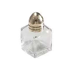 Winco 12 Oz Square Cheese Shaker With Brass Top