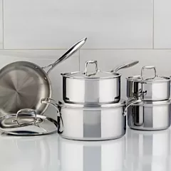 Meyer SuperSteel 10 Piece Cookware Set, Stainless Steel