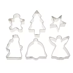 Ateco 6 Piece Christmas Cookie Cutter Set