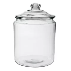 Anchor Hocking Heritage Hill 2 Gallon Cookie Jar with Lid, Glass