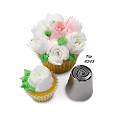 Ateco Floral Russian Pastry Tip, Stainless Steel