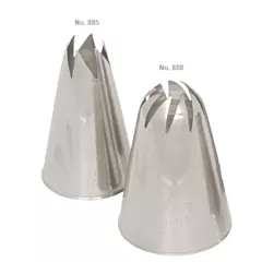 Ateco Swirl Piping Tip, Stainless Steel