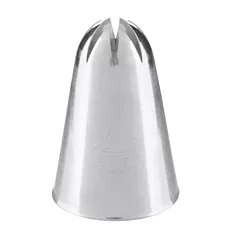 Ateco Deep Closed Star Pastry Tip, Stainless Steel