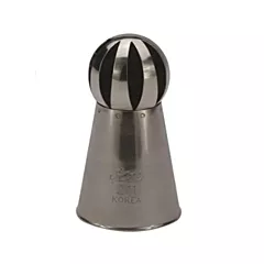 Ateco Russian Ball Piping Tip, Stainless Steel