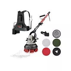 Motor Scrubber Portable Handheld Scrubber MSJET with Backpack, Scrubber/Polisher, 360 RPM (MSJET)